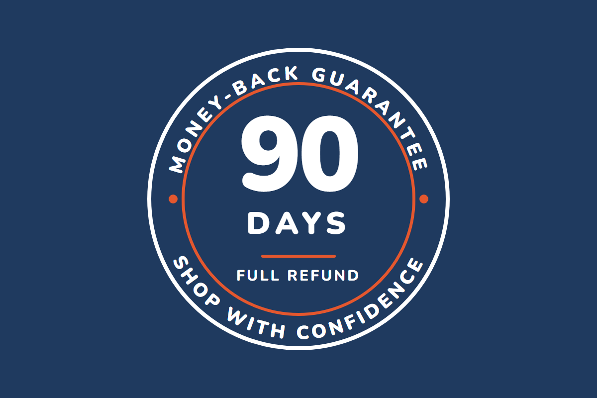 90-day money-back guarantee